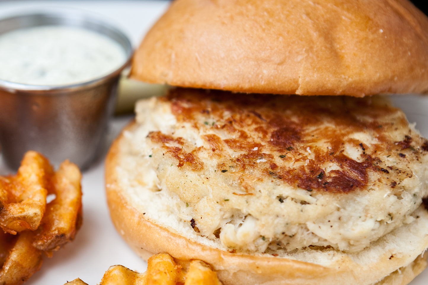 Cosmic Creole Crabcake Sandwich