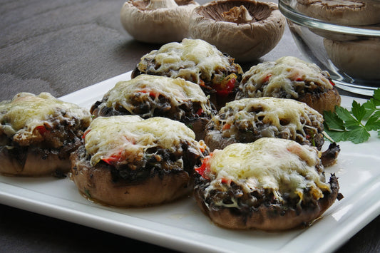 Sampson and Delilah's Stuffed Portobello Mushroom