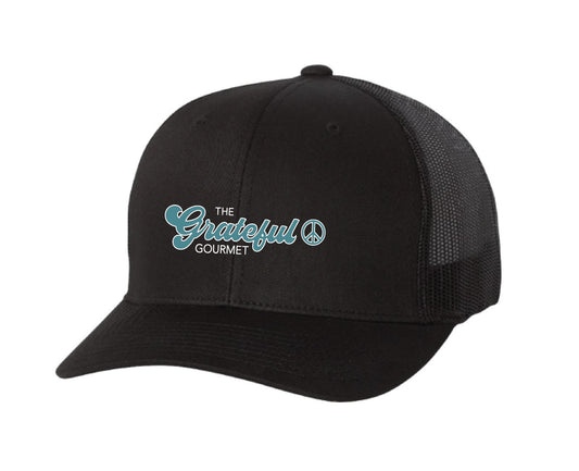 Grateful Gourmet Retro Trucker Hat - Black